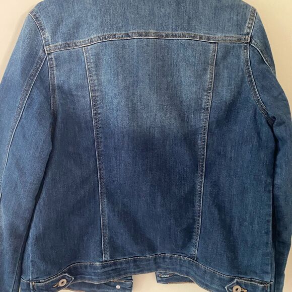 Parasuco Classic Blue Denim Jacket with Red Plaid Interior - Picture 6 of 9